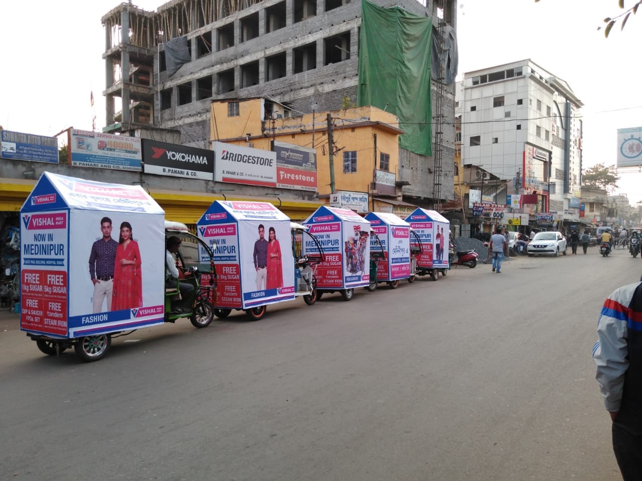 Toto auto-rickshaw branding advertising campaign by Ad-Venture in West Bengal