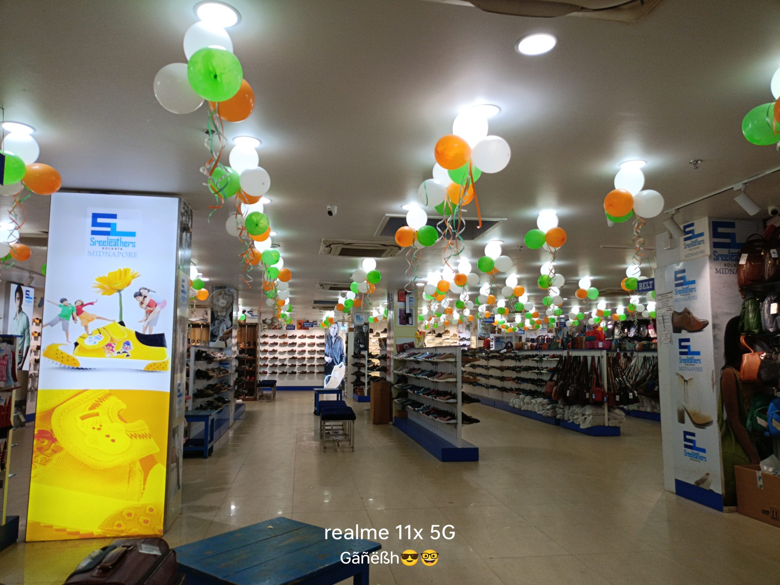 Sreeleathers showroom branding and interior signage by Ad-Venture, Midnapore, West Bengal